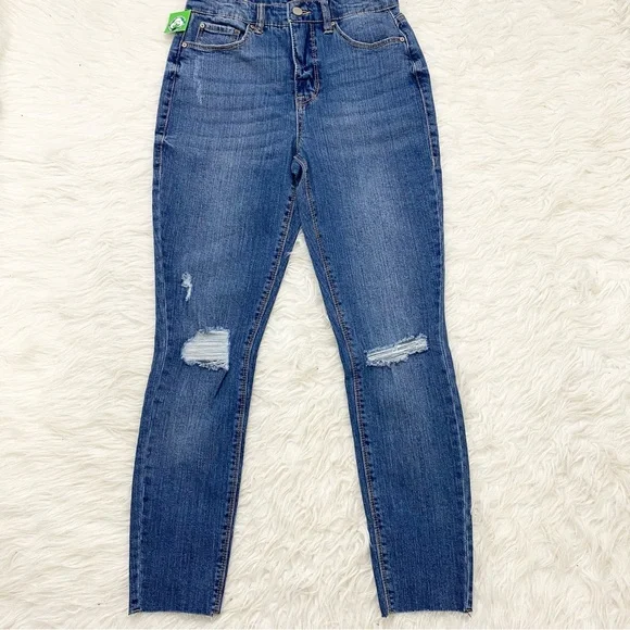 FAAHIONNOVA Blue Denim High Waist Skinny Jeans - Picture 3 of 4